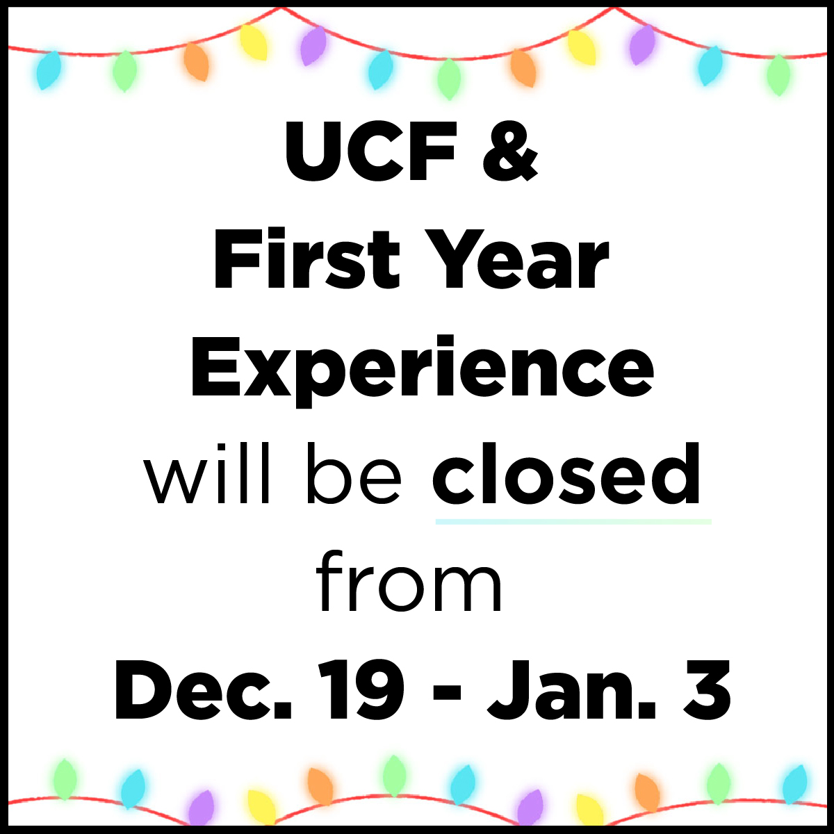 First Year Experience • UCF